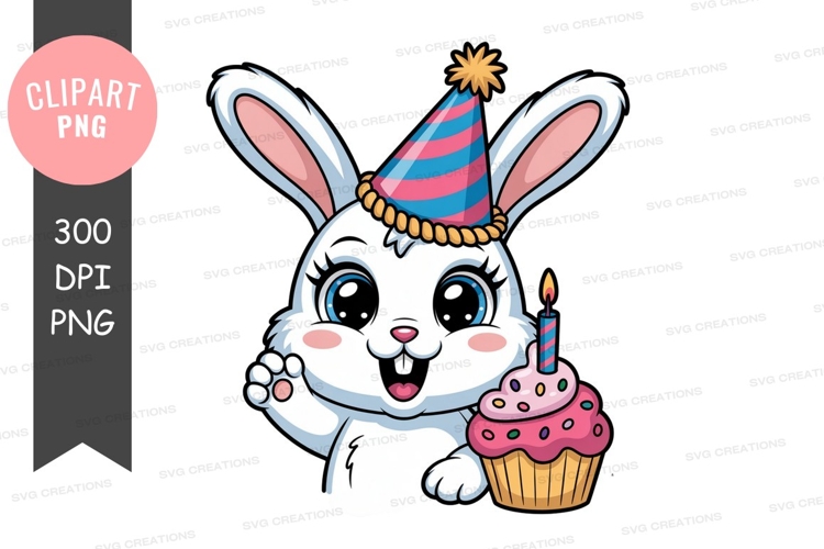 Birthday Cupcake Cartoon Image 2