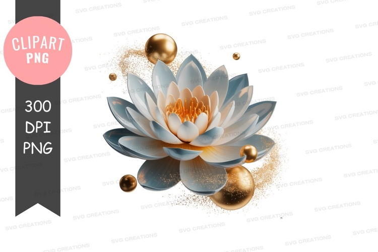 Lotus Flower Clipart Image 5