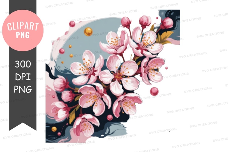 Cherry Blossoms Clipart Image 16