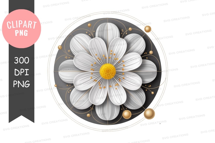 Yellow Flower Clipart Image 10