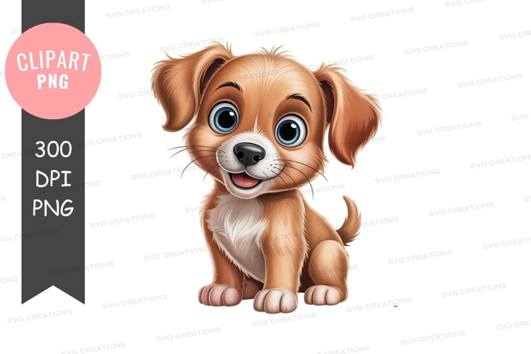 Cute Puppy Clipart Image 2