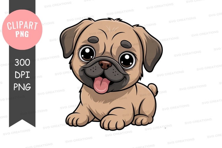 Pug Clipart Image 9