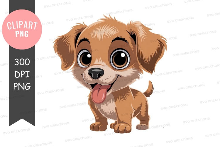 Playful puppy clipart png