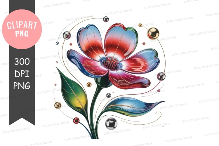 Blue Flower Clipart Image 13