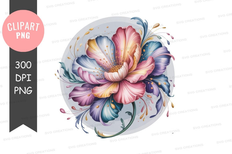 Colorful floral illustration