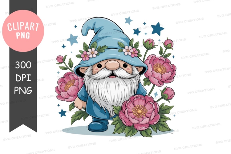 Blue Flower Clipart Image 3