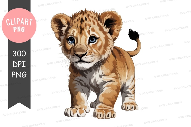 Cute Lion Clipart Image 16