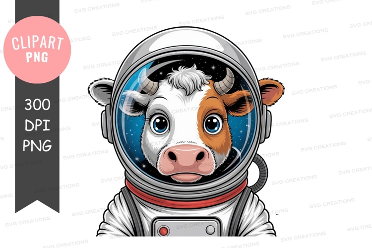 Astronaut cow clipart png