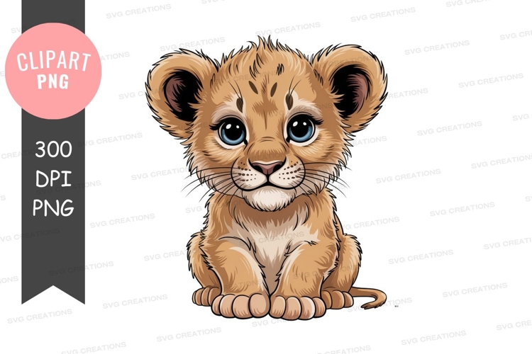 Cute Lion Clipart Image 15