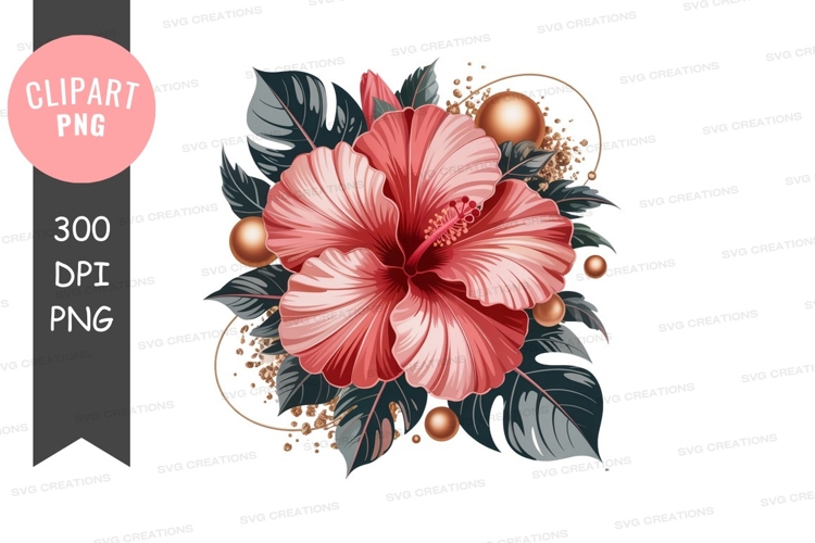Hibiscus Flower Clipart Image 22