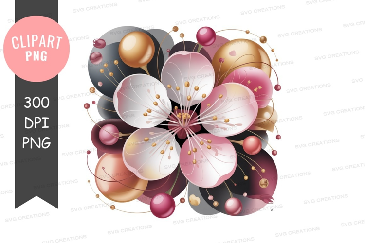 Abstract floral design