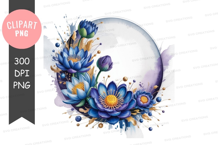 Lotus Flower Clipart Image 4