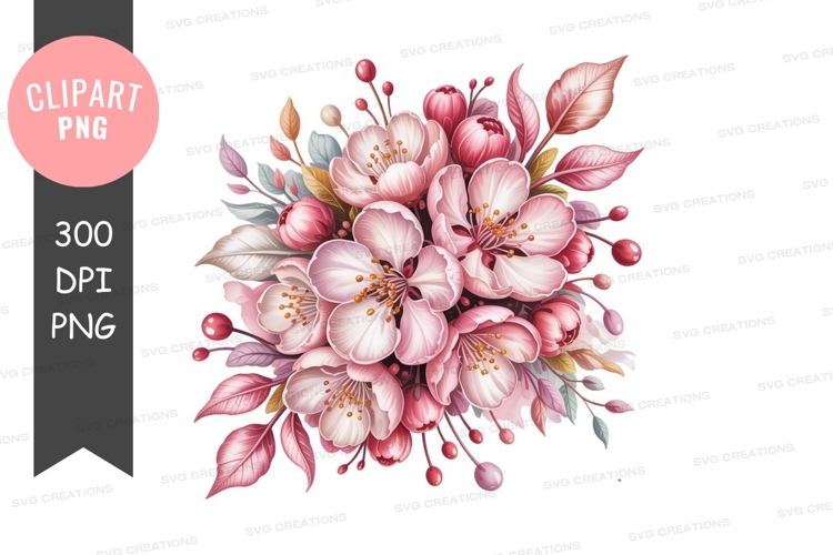 Cherry Blossoms Clipart Image 14