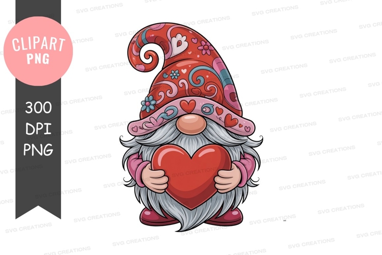 Gnome holding a heart
