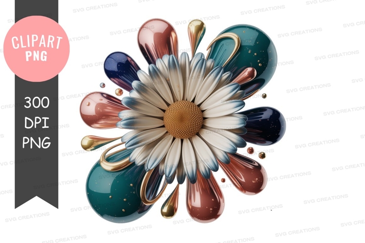 Daisy Flower Clipart Image 13