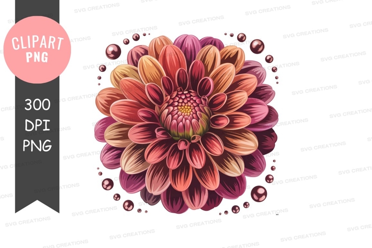 Purple Flower Clipart Image 19