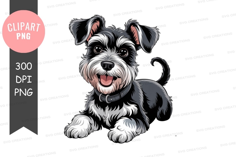 Dog Black And White Clipart Image 20