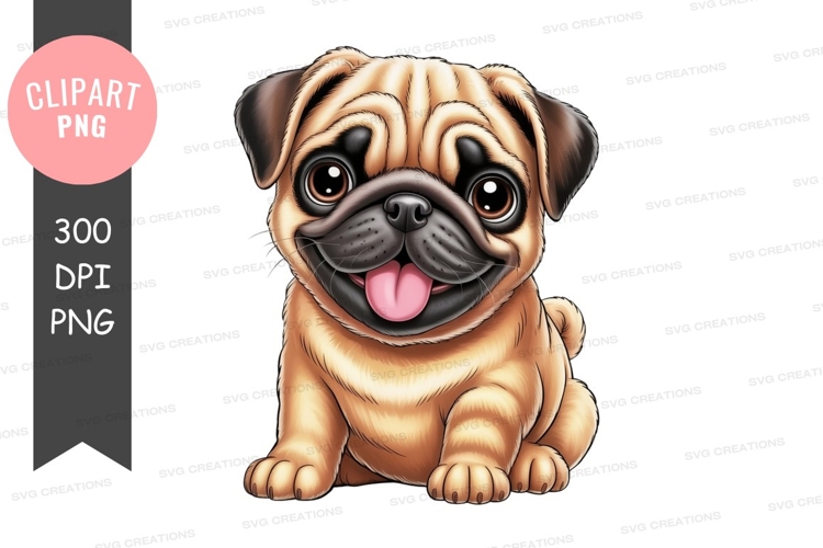 Pug Clipart Image 8