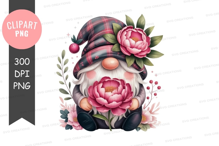Pink Flowers Clipart Image 19
