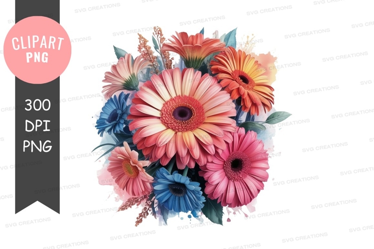 Vibrant gerbera daisies bouquet