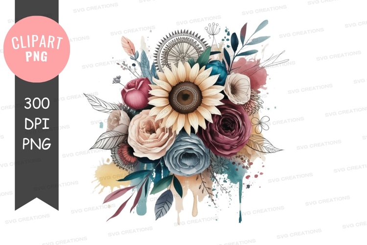 Sunflower Clipart Image 24