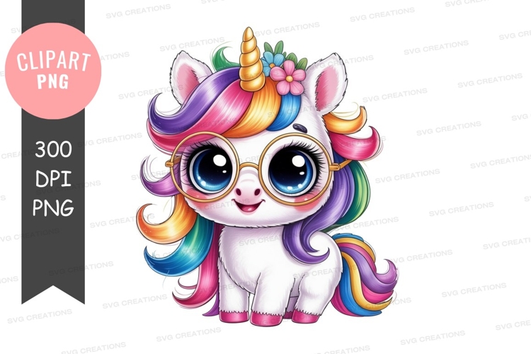 Rainbow Unicorn Clipart