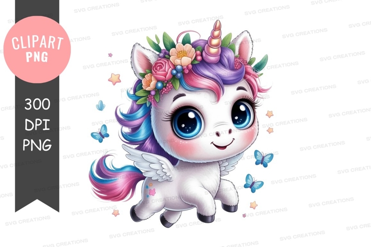 Magical unicorn clipart png example image 1