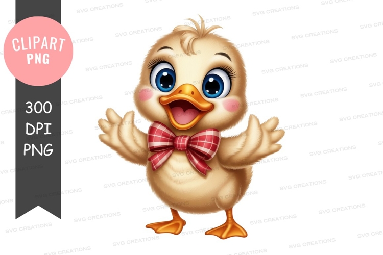 Cute Duckling Clipart Image 14