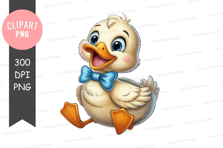 Happy duckling clipart png