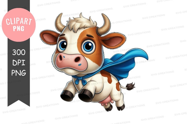 Super cow clipart png