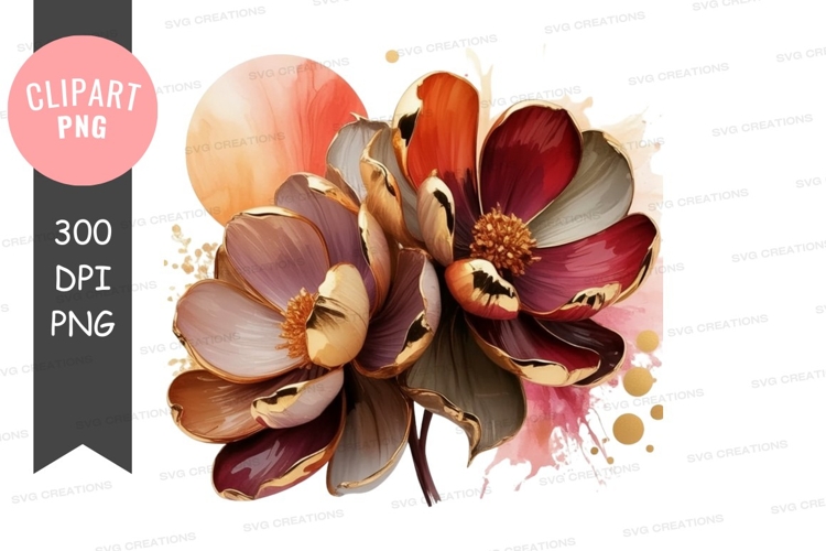 Elegant floral bouquet clipart png