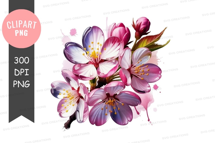 Cherry Blossoms Clipart Image 12