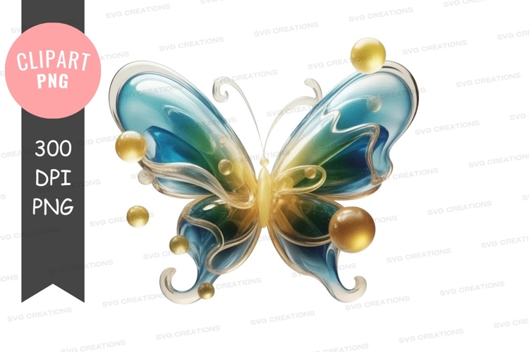 Blue Butterfly Clipart
