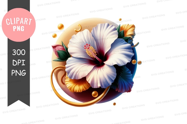 Hibiscus Flower Clipart Image 16
