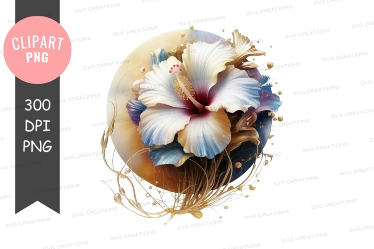 Hibiscus Flower Clipart Image 15