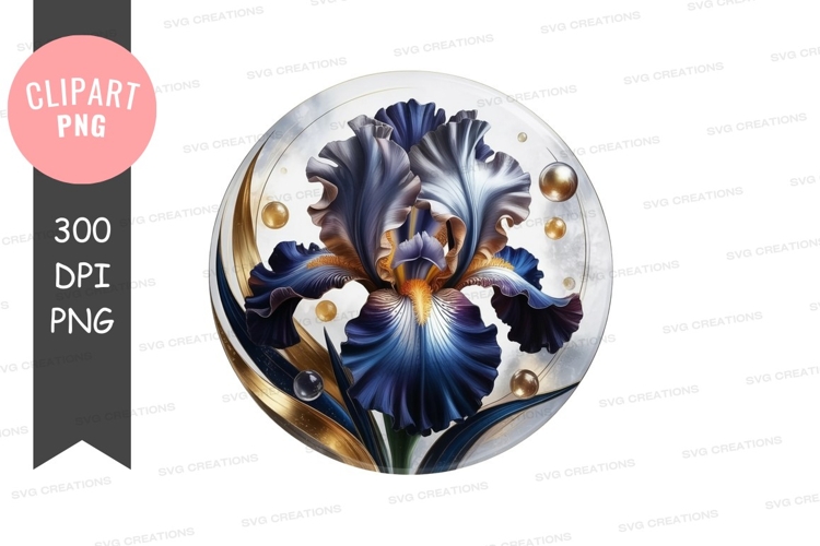 Blue Flower Clipart Image 22