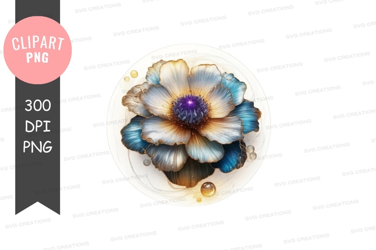 Purple Flower Clipart Image 14