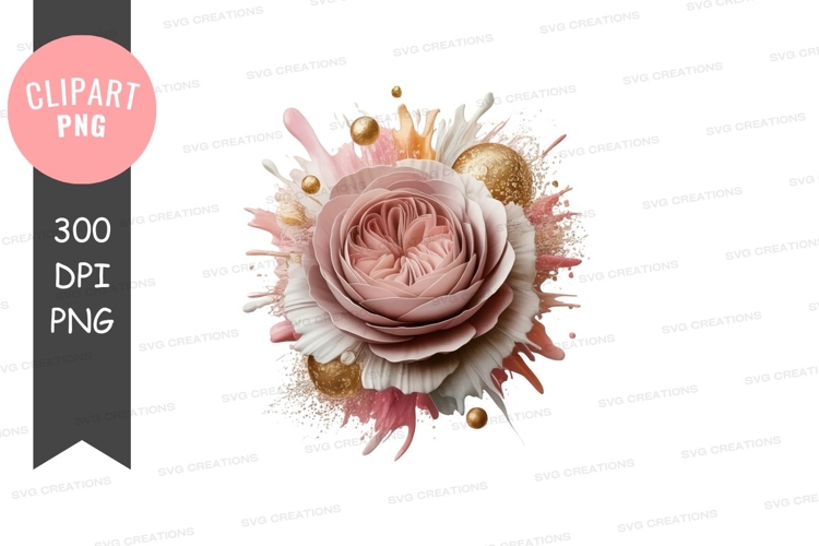Pink Rose Clipart Image 18