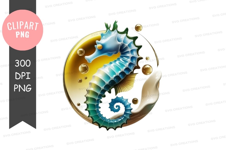 Seahorse Illustration Image 13