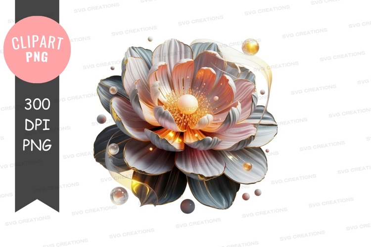 Blue Flower Clipart Image 5