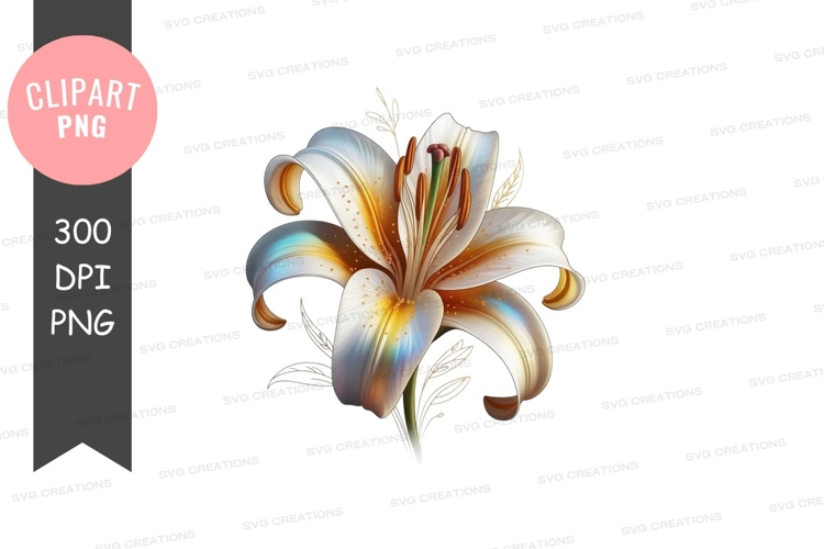 Blue Flower Clipart Image 16