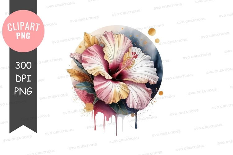 Hibiscus Flower Clipart Image 14