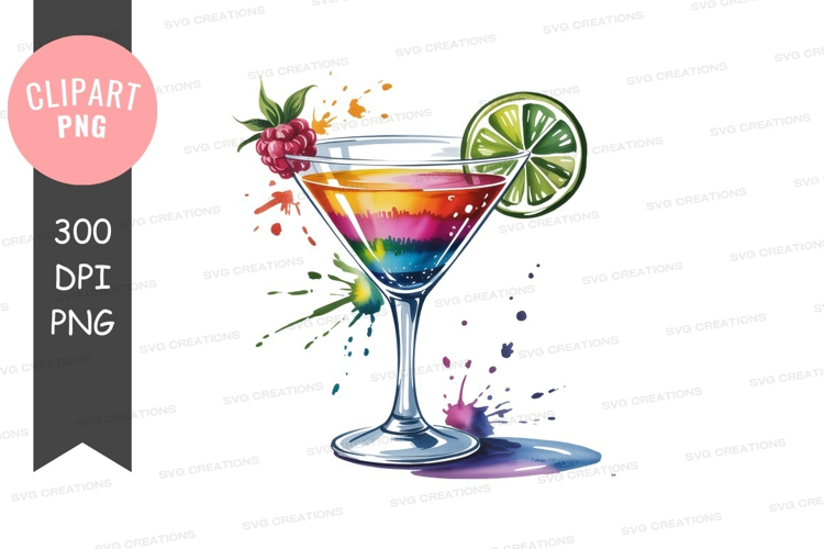 Rainbow cocktail