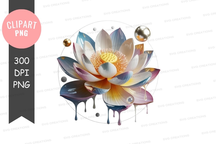 Lotus Flower Clipart Image 23