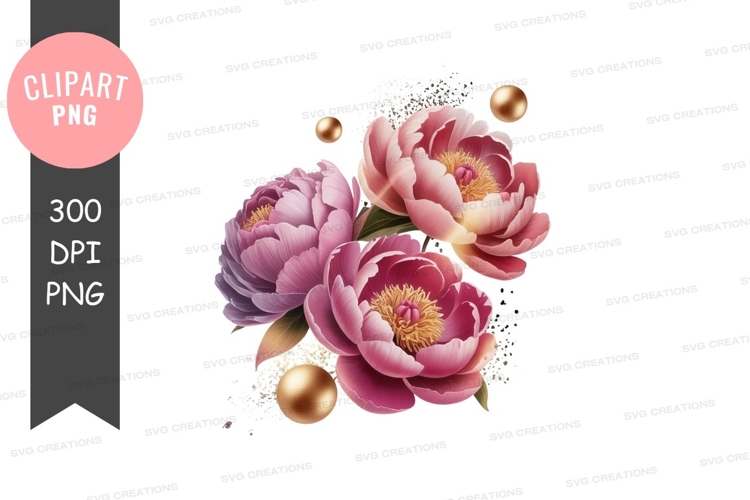 Peony Clipart Image 14