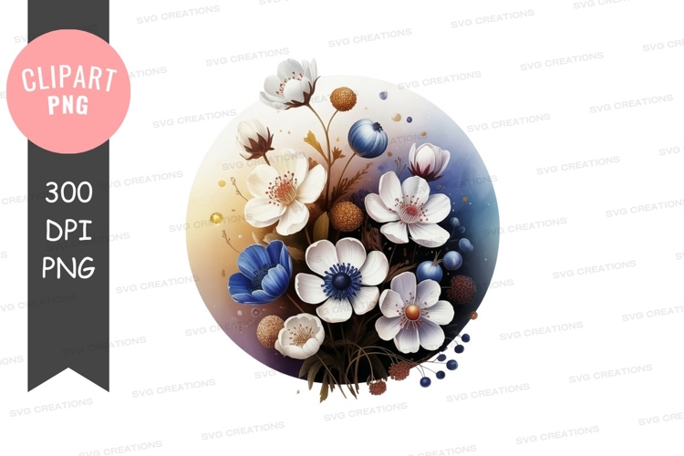 Elegant floral bouquet clipart png