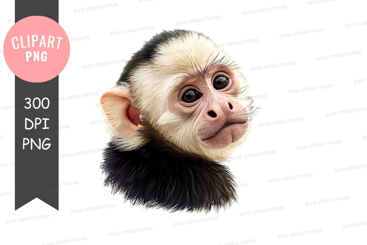 monkey clipart black and white Image 7