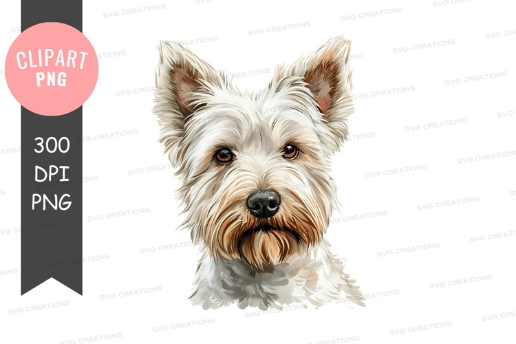 Portrait of a west highland white terrier