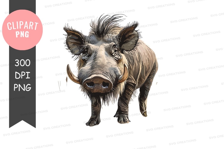 Wild boar clipart png