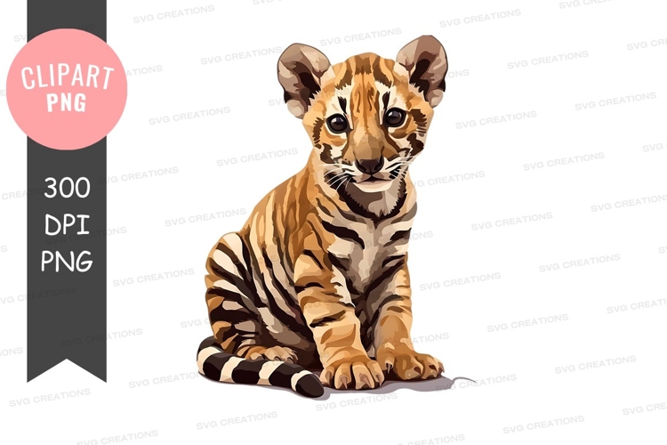 Cute Tiger Clipart Image 12